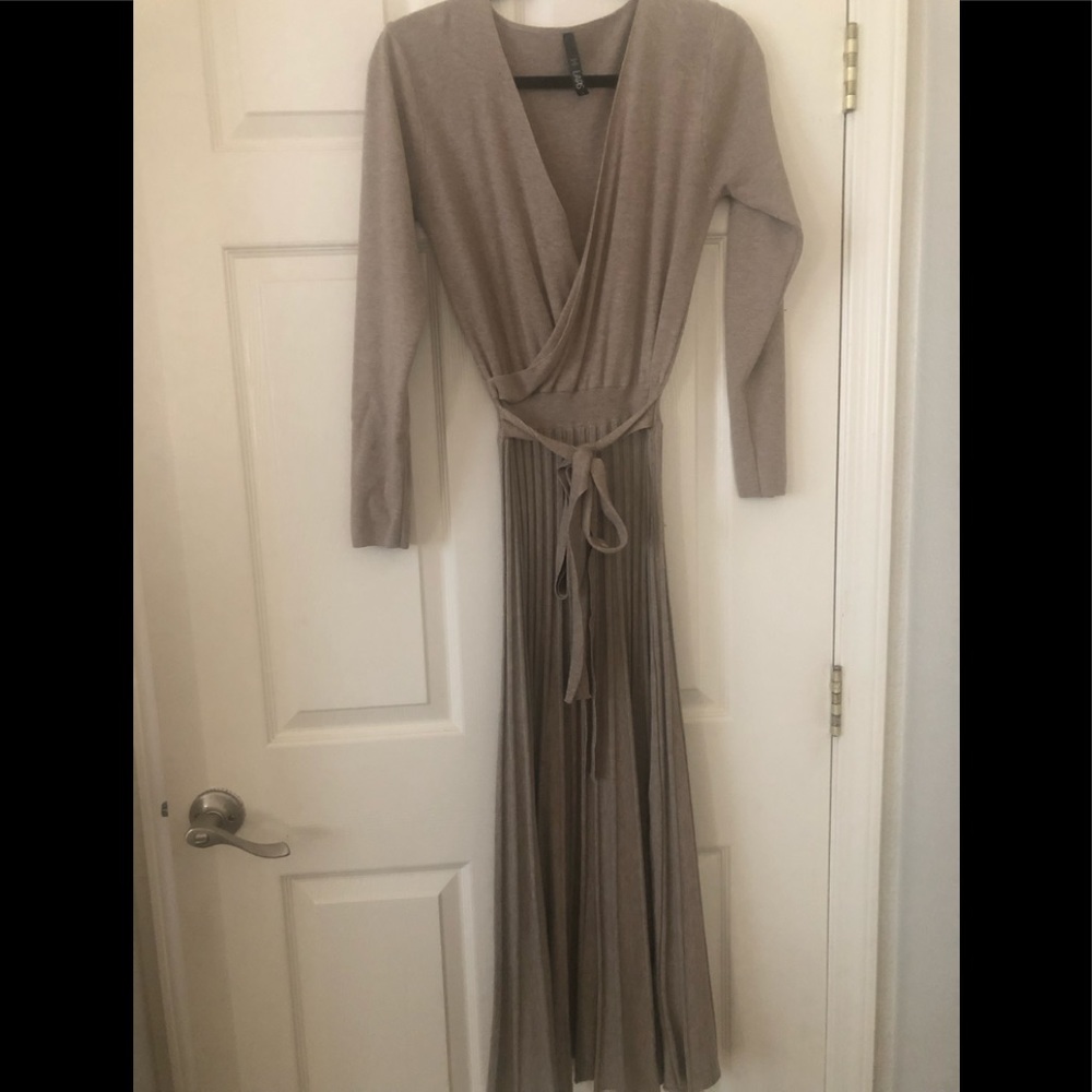 Sweater dress/pleated bottom (sold)